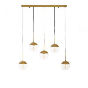 Revive Gold Finish Glass Shades Pendant Light