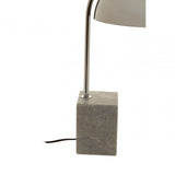 Murdoch Table Lamp With Chrome Shade, Grey