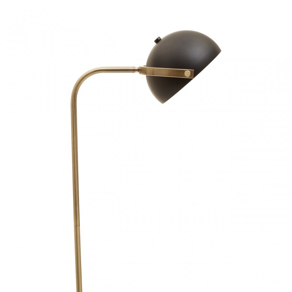 Murdoch Floor Lamp With Black Shade, Black