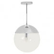 Revive Chrome Finish Pendant Light, Silver