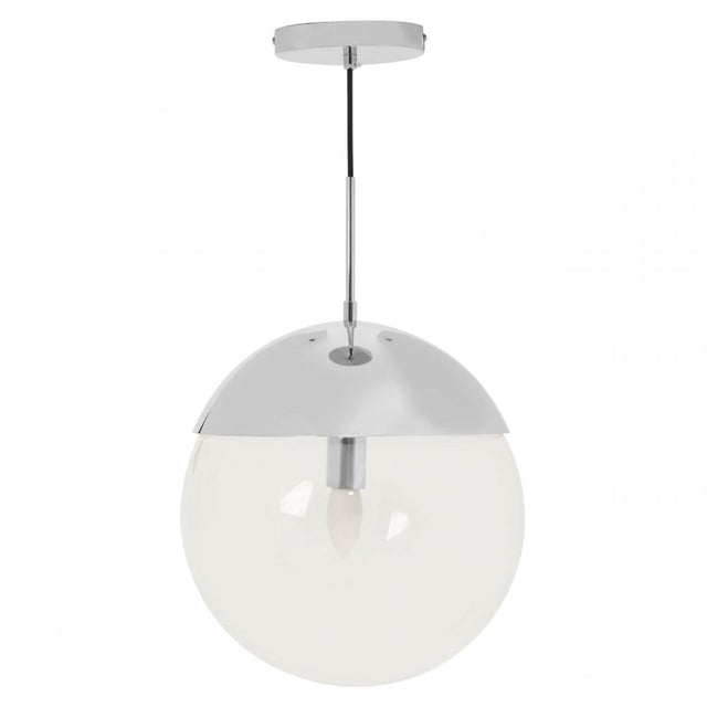 Revive Chrome Finish Pendant Light, Silver