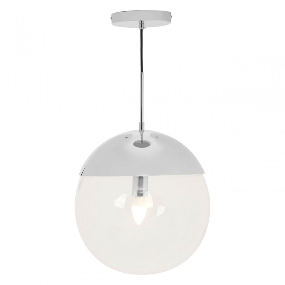 Revive Chrome Finish Pendant Light, Silver