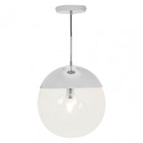 Revive Chrome Finish Pendant Light, Silver
