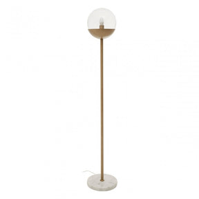 Revive Gold Finish Metal Floor Lamp, Gold