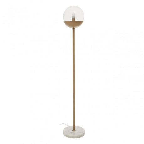 Revive Gold Finish Metal Floor Lamp, Gold