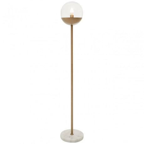 Revive Gold Finish Metal Floor Lamp, Gold