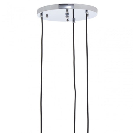 Revive Chrome Finish 3 Pendant Light, Silver