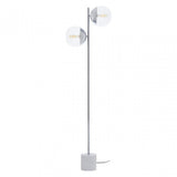 Revive Chrome Finish 2 Light Table Lamp, Silver