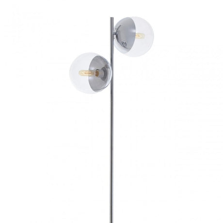 Revive Chrome Finish 2 Light Table Lamp, Silver