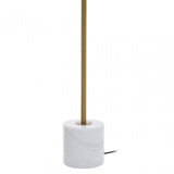 Revive Gold Finish 2 Light Floor Lamp, Gold