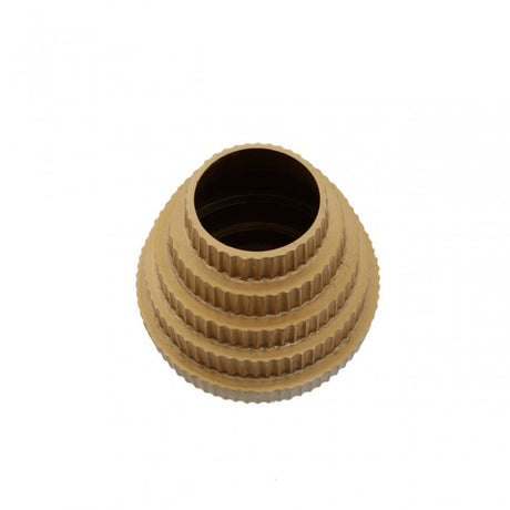 Deomali Large Ombre Gold And Black Vase, Gold