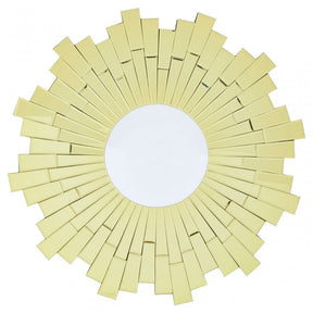 Dia Glitzy Small Circular Wall Mirror, Gold