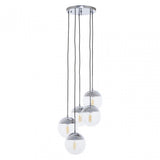 Revive Chrome Finish Five Pendant Lights