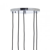 Revive Chrome Finish Five Pendant Lights