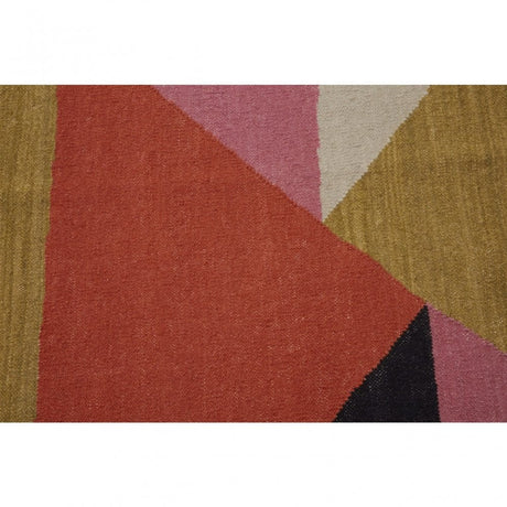 Bosie Villon Rug With Triangular Shapes Design, Multi-Coloured