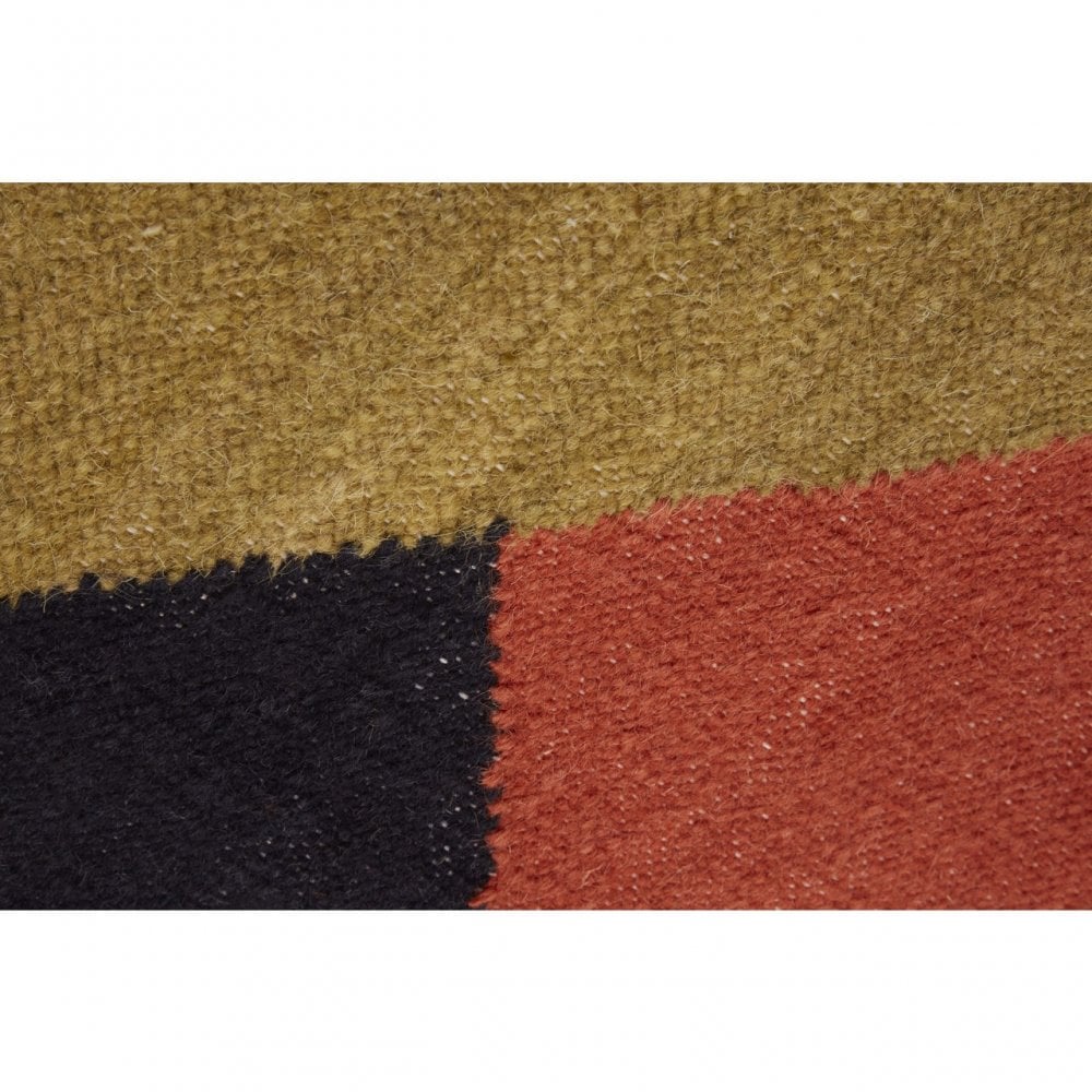 Bosie Villon Rug With Triangular Shapes Design, Multi-Coloured