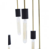 Lagona 6 Bulb Gold Finish Pendant Light, Gold