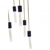 Lagona 6 Bulb Gold Finish Pendant Light, Gold