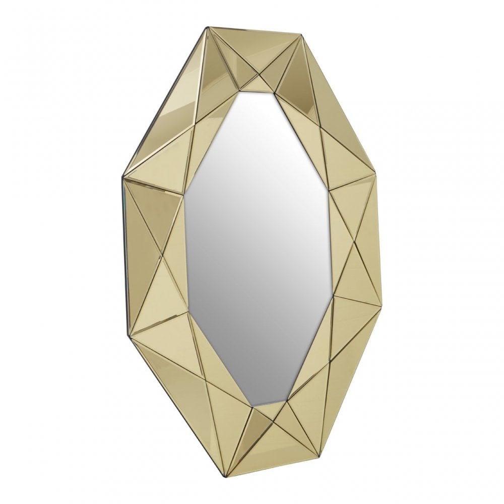Kava Wall Mirror, Gold