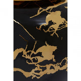 Marmo Marble Effect Black And Gold Large Ceramic Jar