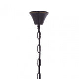 Salasco 2 Tier Antique Black Glass Chandelier, Black