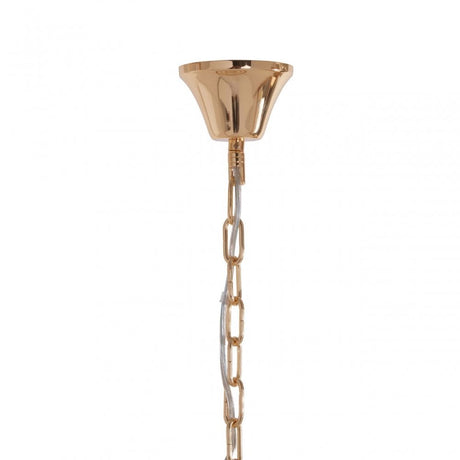 Salasco 2 Tier Gold Finish Glass Chandelier, Gold