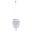 Lerici 2 Tier 6 Light Chrome Pendant 51Cm, Silver