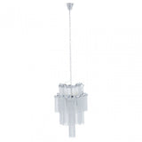 Lerici 2 Tier 6 Light Chrome Pendant 51Cm, Silver