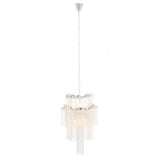 Lerici 2 Tier 6 Light Chrome Pendant 51Cm, Silver