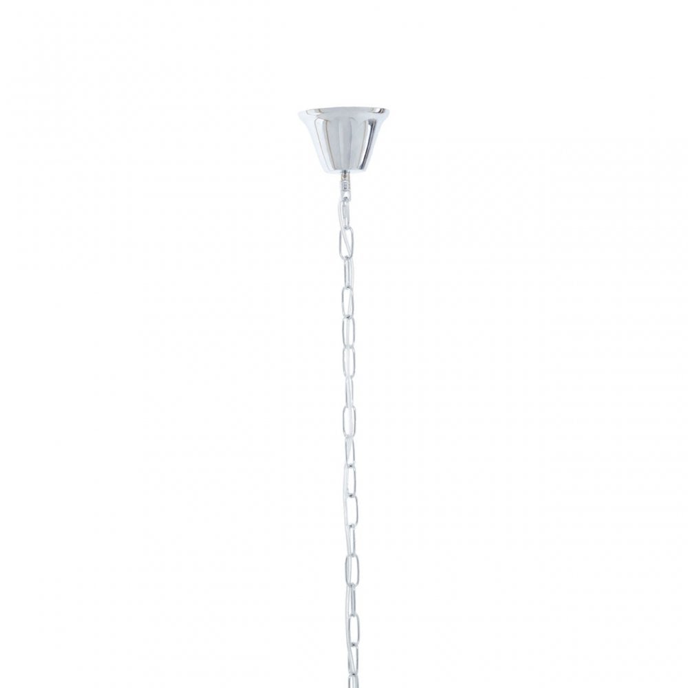 Lerici 2 Tier 6 Light Chrome Pendant 51Cm, Silver