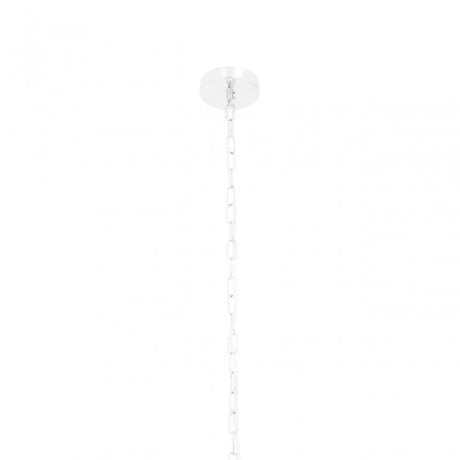 Lerci 6 Light Hexagonal Chrome Pendant Light, Silver