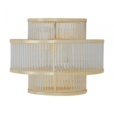 Salasco 3 Tier Gold Finish Glass Wall Light, Gold