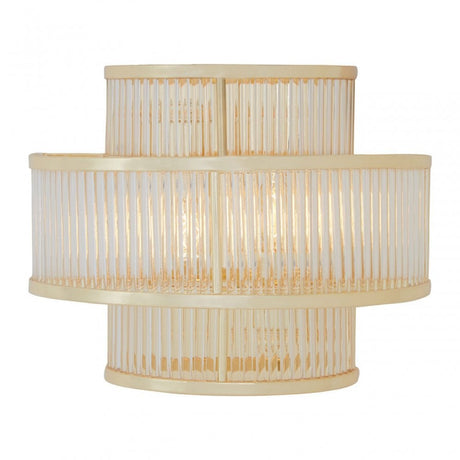 Salasco 3 Tier Gold Finish Glass Wall Light, Gold