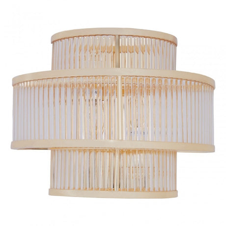Salasco 3 Tier Gold Finish Glass Wall Light, Gold