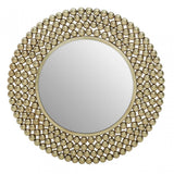 Templar Iron Wall Mirror, Gold