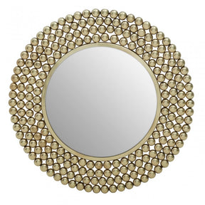 Templar Iron Wall Mirror, Gold