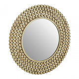 Templar Iron Wall Mirror, Gold