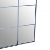 Grid Wall Mirror With Silver Finish Frame, Silver