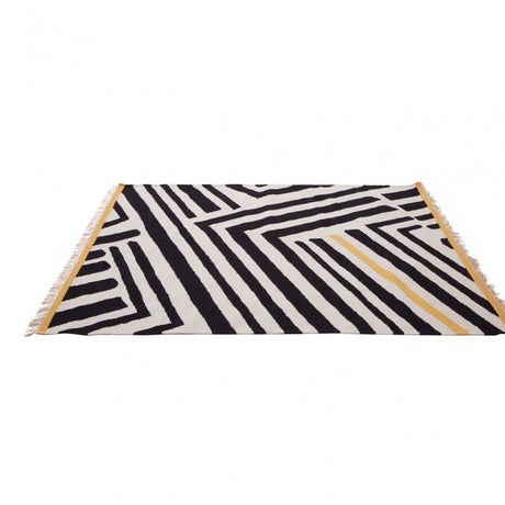 Bosie Multi-Coloured Rug, Black