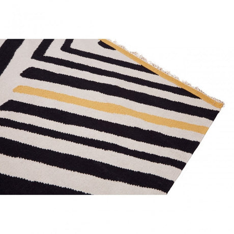 Bosie Multi-Coloured Rug, Black