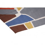 Bosie Villon Abstract Art Rug, Multi-Coloured