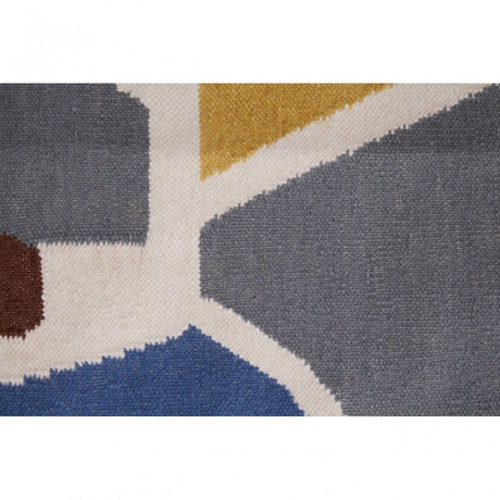 Bosie Villon Abstract Art Rug, Multi-Coloured