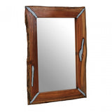 Almora Natural Wood Wall Mirror