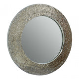 Akola Nickle Finish Wall Mirror