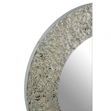 Akola Nickle Finish Wall Mirror