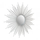 Cristal Silver Finish Wall Mirror, Silver