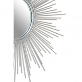 Cristal Silver Finish Wall Mirror, Silver