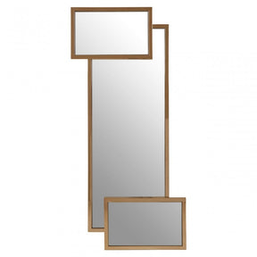 Oria Gold Frame Wall Mirror, Gold