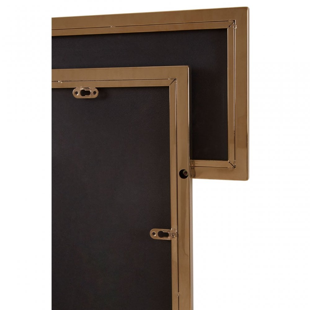 Oria Gold Frame Wall Mirror, Gold
