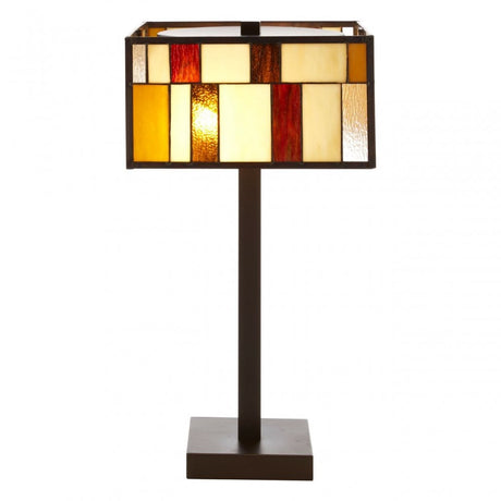 Waldorf Square Table Lamp, Bronze